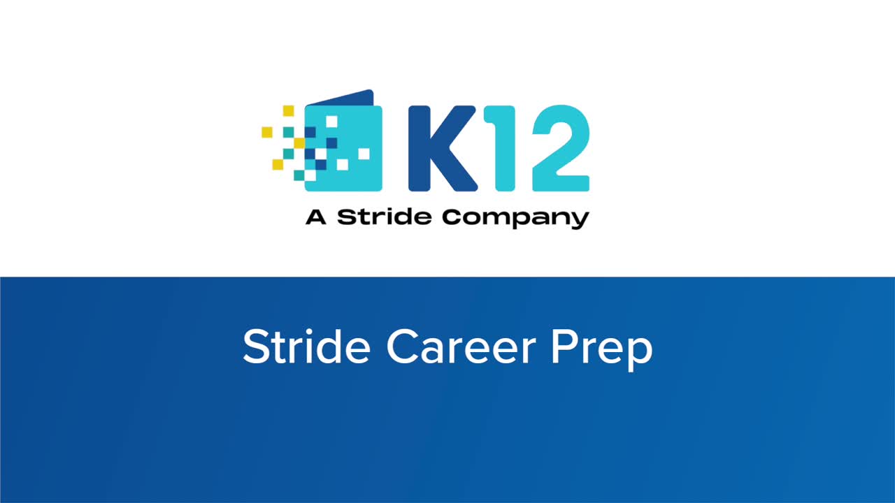 K12 Career Programs & Curriculum - Stride Career Prep picture 6 Video Thumbnail