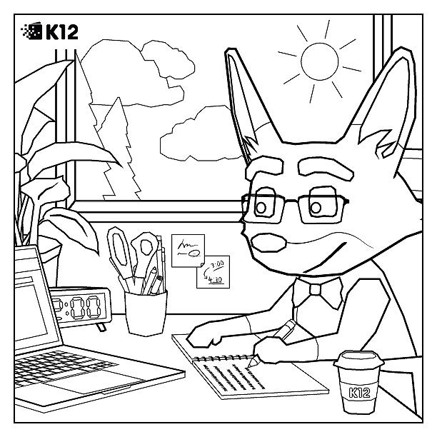 K12 Strider Activities Coloring work thumbnail 1 image